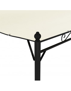 Gazebo in Tessuto Bianco Crema