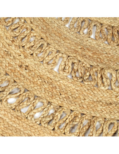 Tappeto Lavorato a Mano in Juta Intrecciata 120 cm