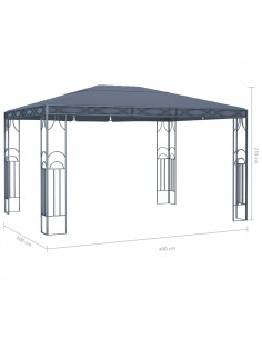 Gazebo 400x300 cm Antracite
