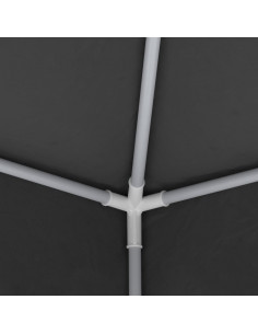 Gazebo Professionale con Pareti 4x4 m Antracite 90 g/m²
