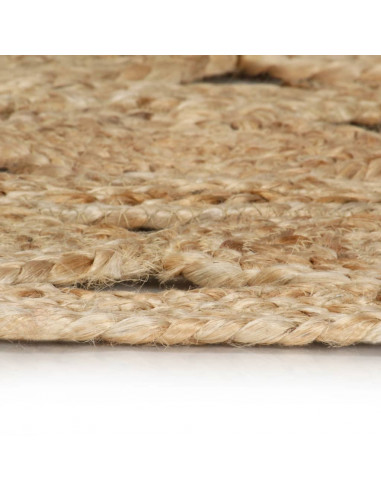 Tappeto Lavorato a Mano in Juta Intrecciata 150 cm