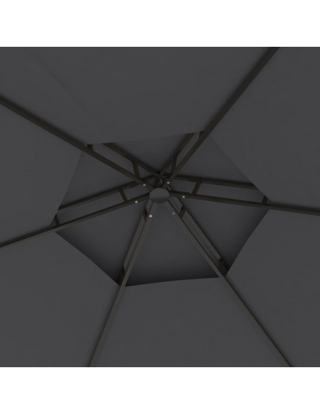 Gazebo con Pareti Laterali 3,1x2,7 m Antracite