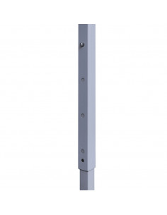 Gazebo Professionale Pieghevole 2 Pareti 2x2m Acciaio Antracite