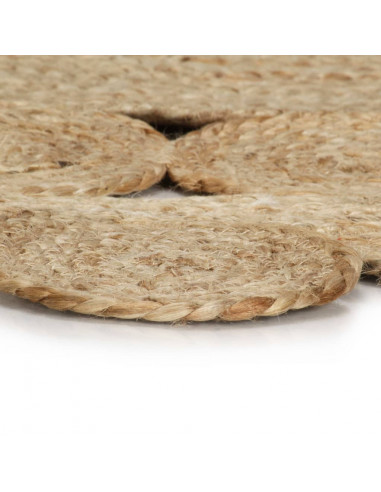 Tappeto Lavorato a Mano in Juta Intrecciata 240 cm