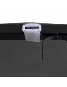 Tettoia Antracite 4x3 m 180 g/m² Tessuto e Acciaio