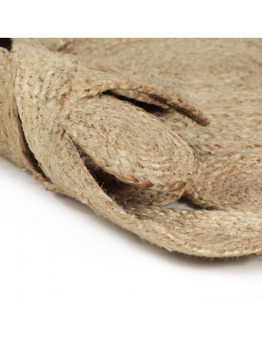 Tappeto Lavorato a Mano in Juta Intrecciata 150 cm