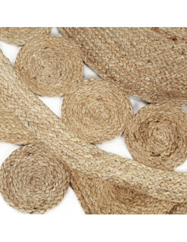 Tappeto Lavorato a Mano in Juta Intrecciata 150 cm