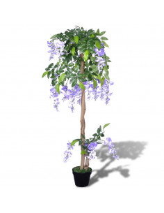 Glicine Artificiale con Vaso 120 cm