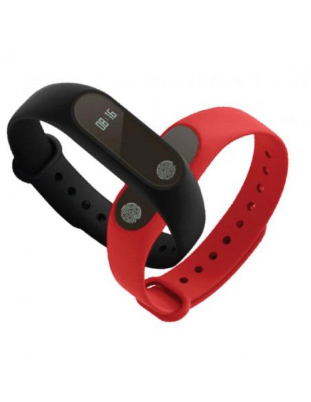 GOCLEVER SMART BAND MAXFIT BASIC OLED Braccialetto per rilevamento di attività 1,07 cm (0.42") IP67 Nero, Rosso