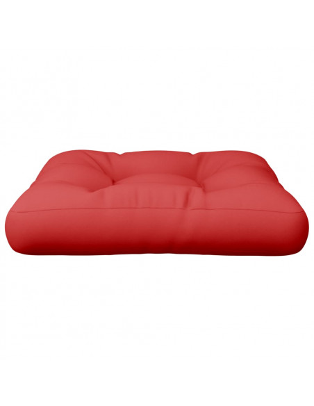 Cuscino per Pallet Rosso 60x60x12 cm in Tessuto