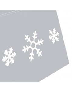 Gonna per Albero di Natale Argento e Bianco Ø68x25 cm