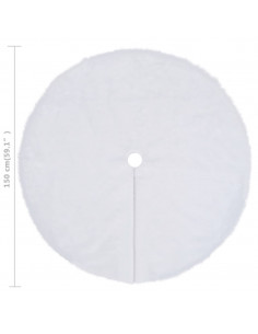 Gonna per Albero di Natale Bianca 150 cm in Pelo Sintetico