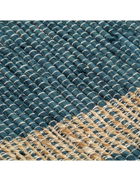 Tappeto Artigianale in Juta Blu 120x180 cm