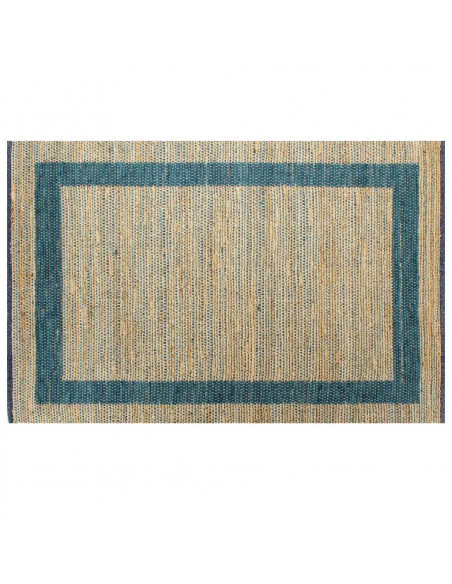 Tappeto Artigianale in Juta Blu 160x230 cm
