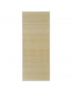 Tappeto Rettangolare in Bambù Naturale 80 x 300 cm