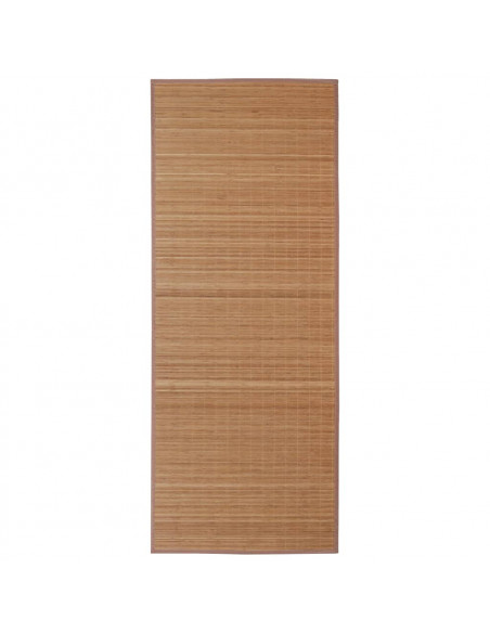 Tappeto Rettangolare in Bambù Marrone 80 x 300 cm
