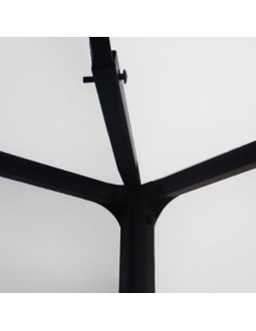 Gazebo con Stringa di Luci LED Bianco 3x4 m