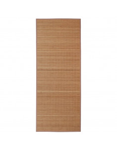 Tappeto Rettangolare in Bambù Marrone 120 x 180 cm