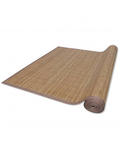 Tappeto Rettangolare in Bambù Marrone 120 x 180 cm 2