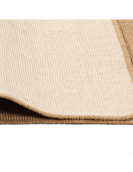 Tappeto di Iuta con Base in Lattice 80x160 cm Naturale