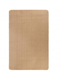 Tappeto di Iuta con Base in Lattice 120x180 cm Naturale
