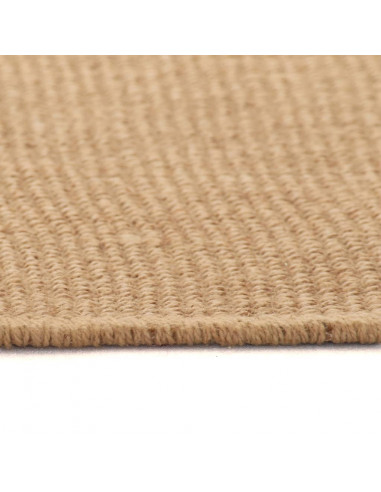Tappeto di Iuta con Base in Lattice 140x200 cm Naturale