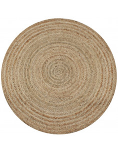 Tappeto in Juta Intrecciata 90 cm Rotondo