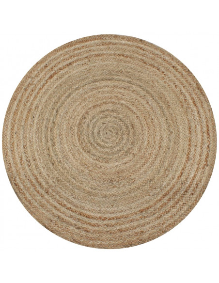Tappeto in Juta Intrecciata 120 cm Rotondo