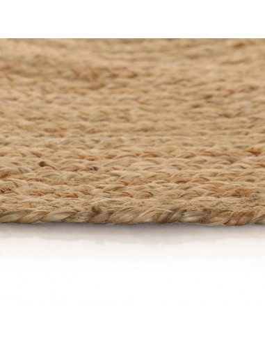 Tappeto in Juta Intrecciata 120 cm Rotondo