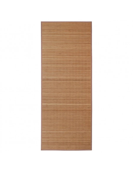 Tappeto in Bambù 100x160 cm Marrone