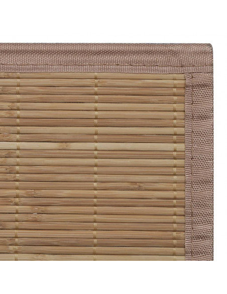 Tappeto in Bambù 100x160 cm Marrone