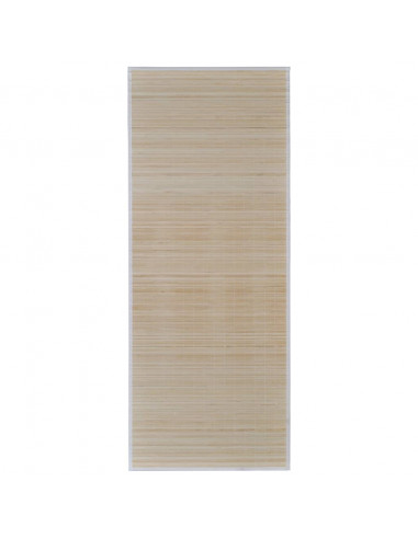 Tappeti Rettangolari in Bambù Naturale 2 pz 120x180 cm