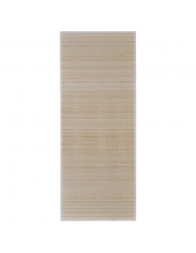Tappeti Rettangolari in Bambù Naturale 4 pz 120x180 cm