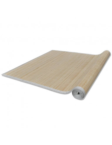 Tappeti Rettangolari in Bambù Naturale 4 pz 120x180 cm
