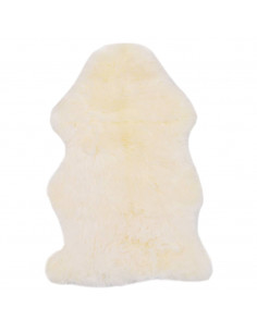 Tappeto in Pelle di Montone 60x90 cm Bianco