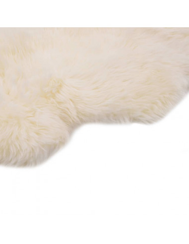 Tappeto in Pelle di Montone 60x90 cm Bianco