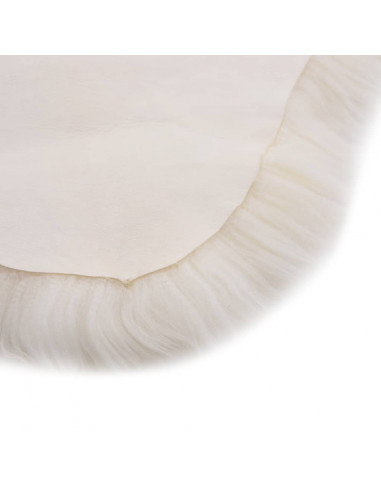 Tappeto in Pelle di Montone 60x90 cm Bianco