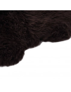 Tappeto in Pelle di Montone 60x90 cm Marrone 2