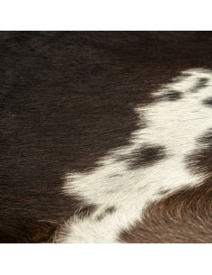 Tappeto in Vera Pelle Bovina Nero 150x170 cm 2