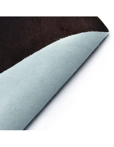 Tappeto in Vera Pelle Bovina Nero 150x170 cm