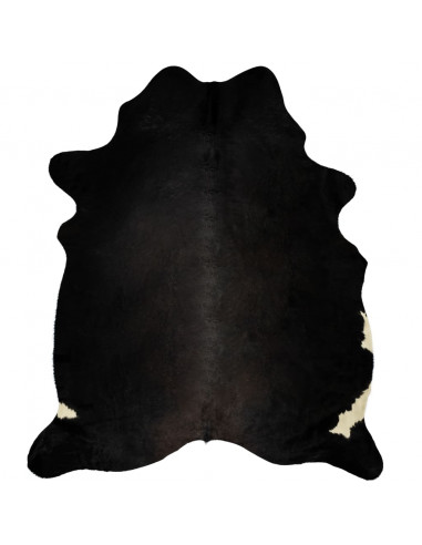 Tappeto in Vera Pelle Bovina Nero 150x170 cm