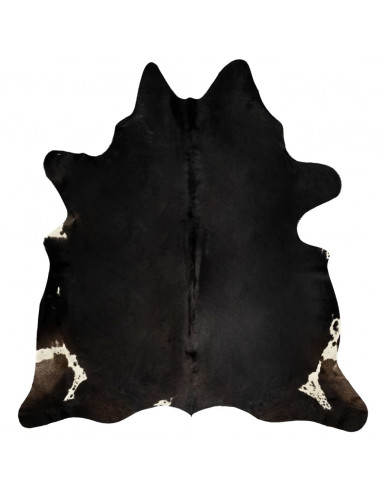 Tappeto in Vera Pelle Bovina Nero 150x170 cm