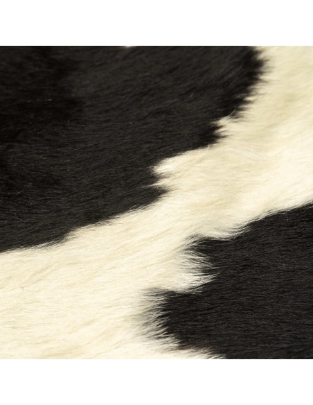 Tappeto in Vera Pelle Bovina Bianco e Nero 150x170 cm
