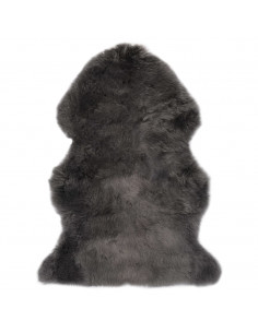 Tappeto in Pelle di Montone 60x90 cm Grigio Chiaro