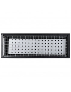 Griglia Barbecue da Campeggio Portatile in Acciaio 60x22,5x33cm