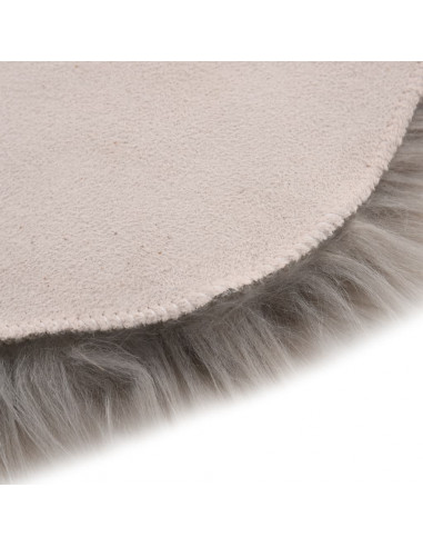 Tappeto in Similpelle di Pecora 60x90 cm Grigio Chiaro
