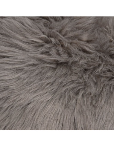 Tappeto in Similpelle di Pecora 60x90 cm Grigio Chiaro