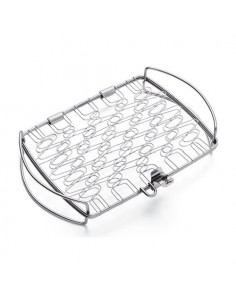 Griglia barbecue Weber 6471 Graticola da Pesce Inox lucido Inox lucido