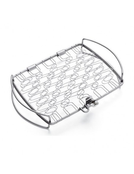 Griglia barbecue Weber 6471 Graticola da Pesce Inox lucido Inox lucido
