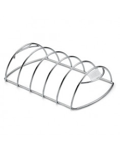 Griglia barbecue Weber 6605 Supporto Cottura Costine Inox lucido Inox